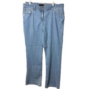 Dana Bachman Woman’s Jeans Size 16 Light Blue leg Opening 10” RN 73277